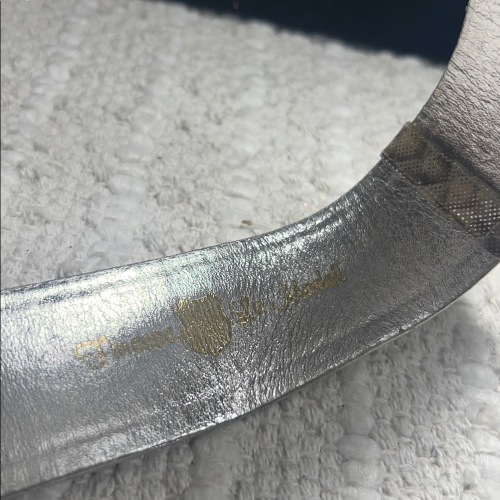 Finesse La Model Silver Python Belt Elegant Embel… - image 3